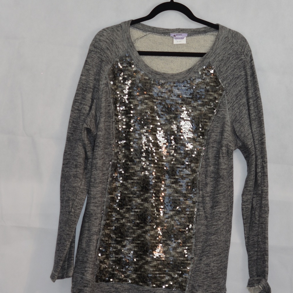 Sequined Sweatshirt SZ L Persona